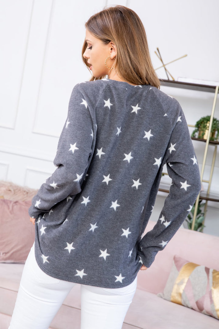 Print Long Sleeve Top