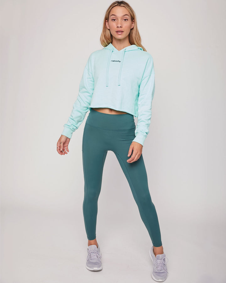 Rebody French Terry Crop Hoody Smooth Mint *Sustainable