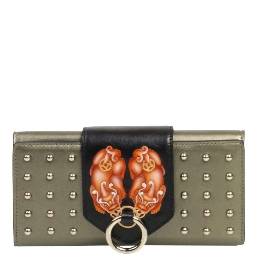 PX (PiXiu) Green Continental Purse