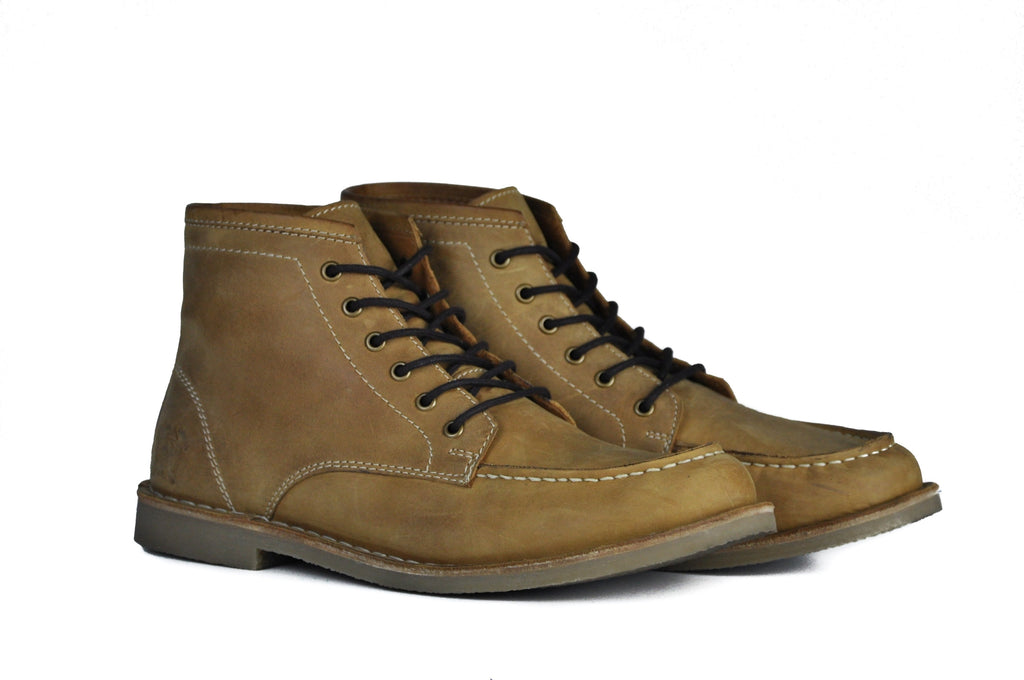 The Cooper Crazy Horse Tan Leather Boots