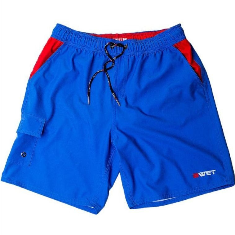 Beach Shorts "Neptune" Right Side Velcro Pocket and Side Pockets
