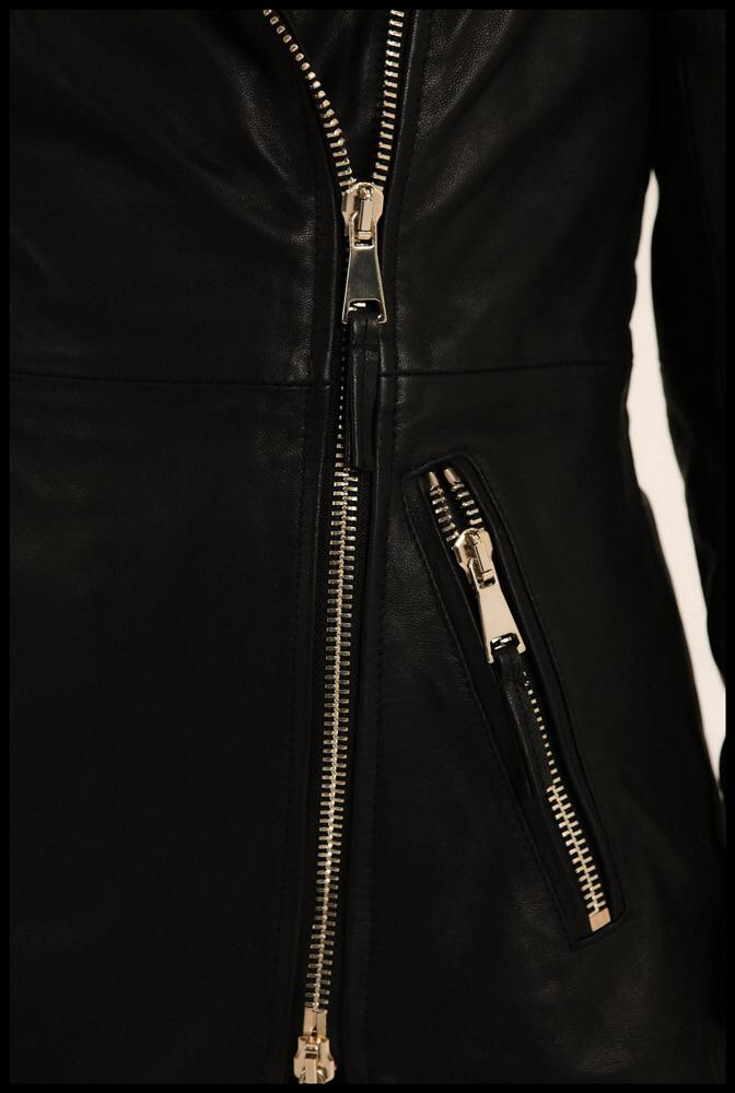 Long Biker Jacket Black