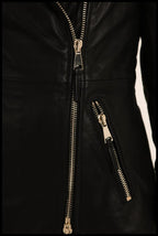 Long Biker Jacket Black
