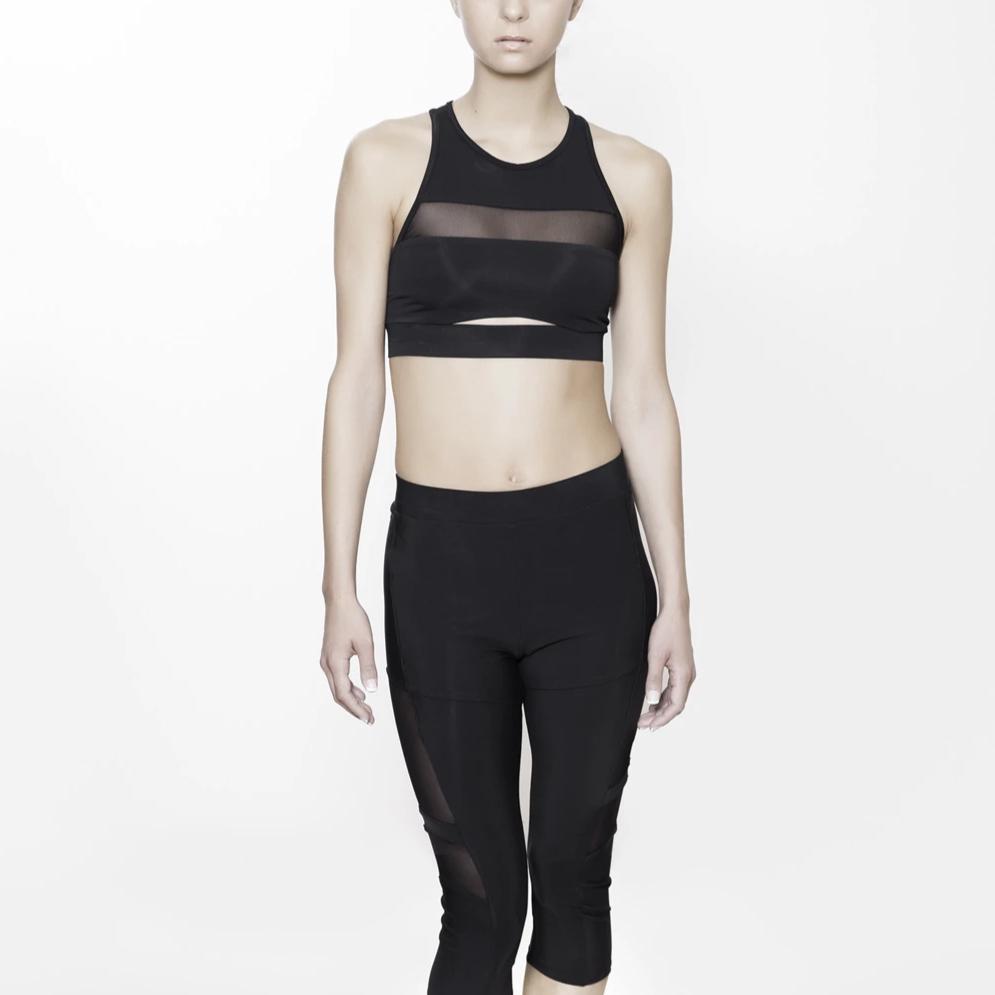 Midriff Cutout Bra Top by ESPALIER