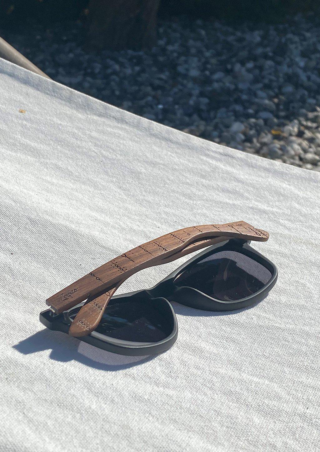 Eyewood Engraved Wooden Sunglasses | Binary