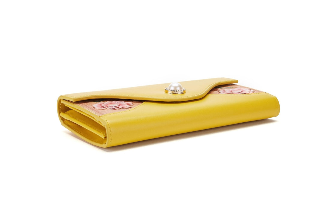 Rose Yellow Continental Wallet