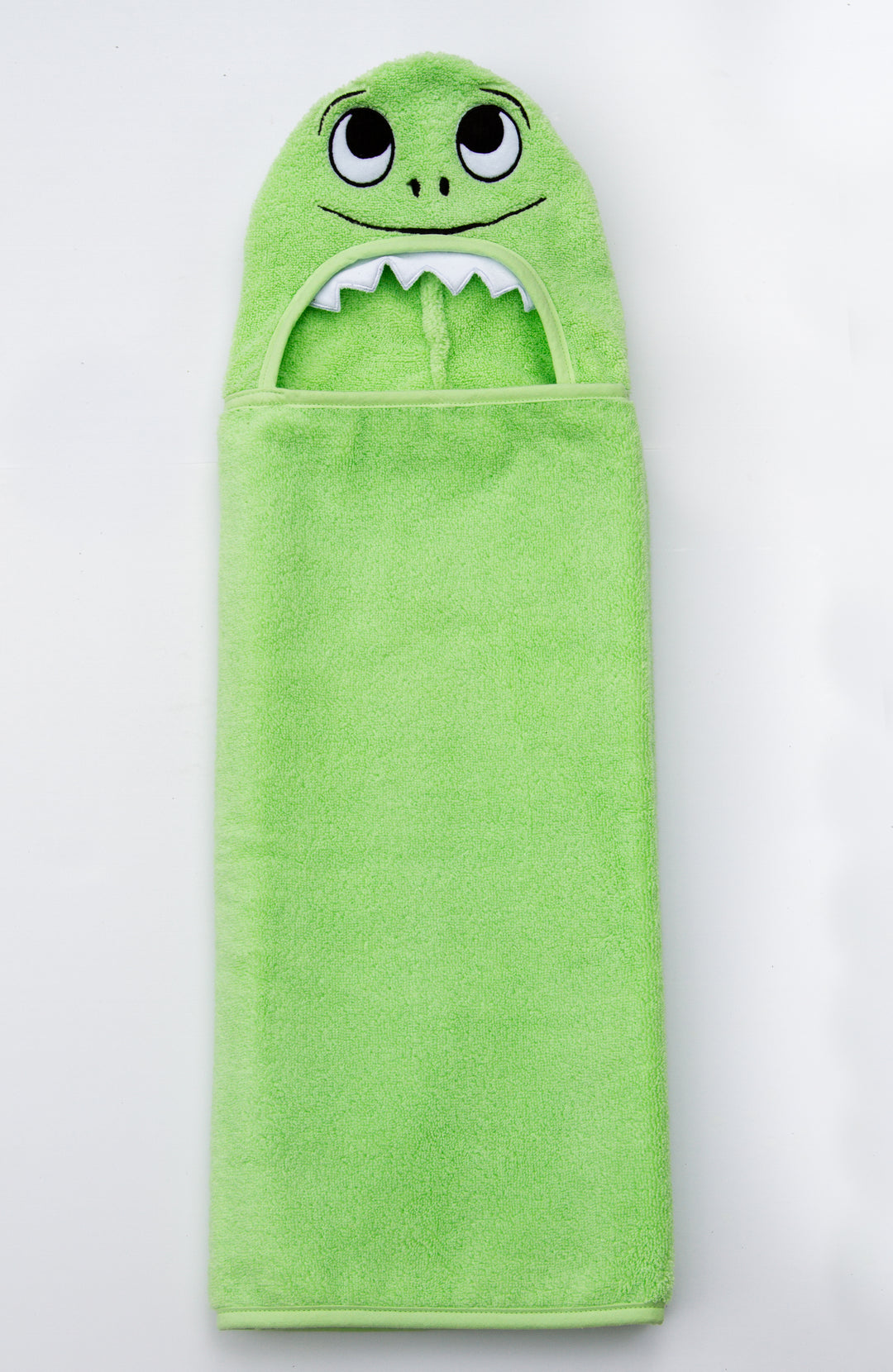 Dino Hooded Cotton Turkish Towel Little Kid