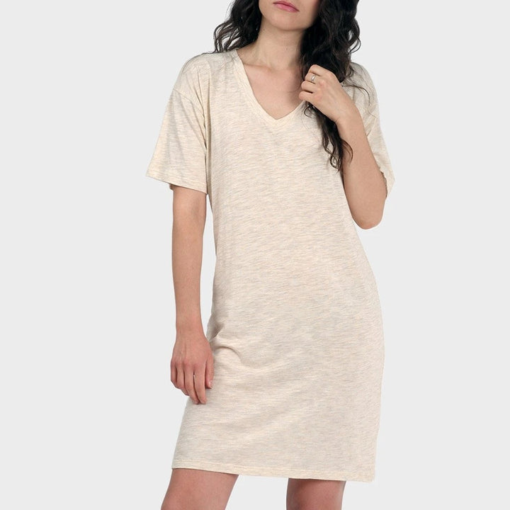 Mika T-Shirt Dress Beige